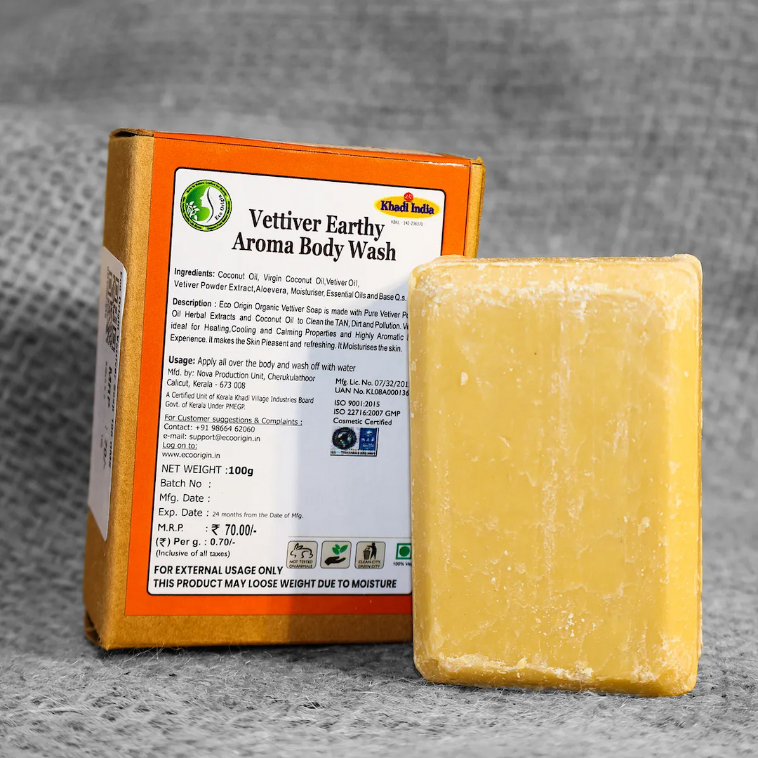 Eco Origin Vettiver Soap 100 GMS